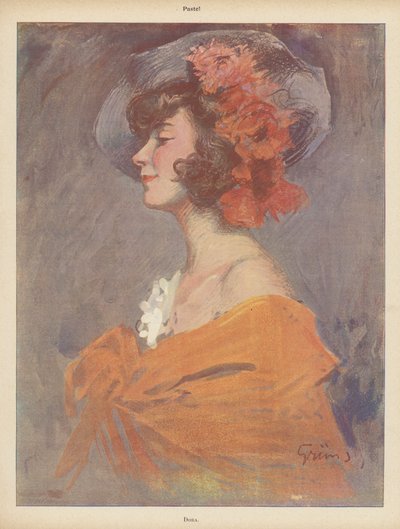 Dora: retrato de una joven de Jules Alexandre Gruen or Grun