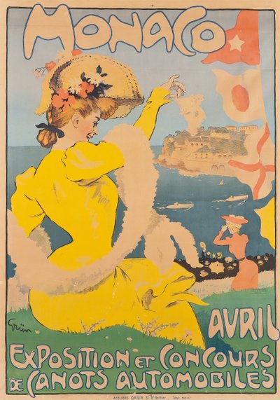 Mónaco, c. 1908 de Jules Alexandre Gruen or Grun