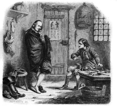 Pierre Corneille (1606-1684) en el salvador. Grabado por Jules Duvaux de Jules Antoine (after) Duvaux