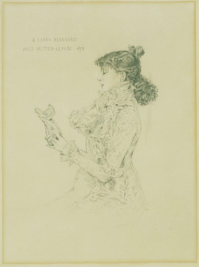 Retrato de Sarah Bernhardt, 1879 de Jules Bastien Lepage