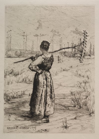 Retour des champs, siglo XIX de Jules Bastien Lepage