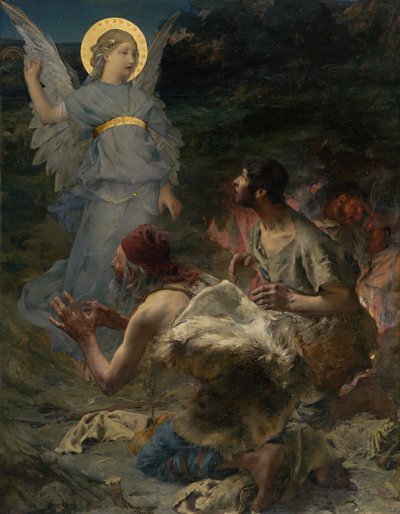 La Anunciación a los pastores de Jules Bastien Lepage