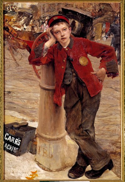 El pequeño limpiabotas inglés (pintura de Jules Bastien Lepage) de Jules Bastien Lepage