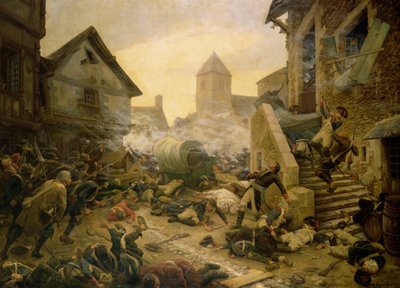 El combate de Cholet o el suicidio del general Moulin en 1794 de Jules Benoit Levy