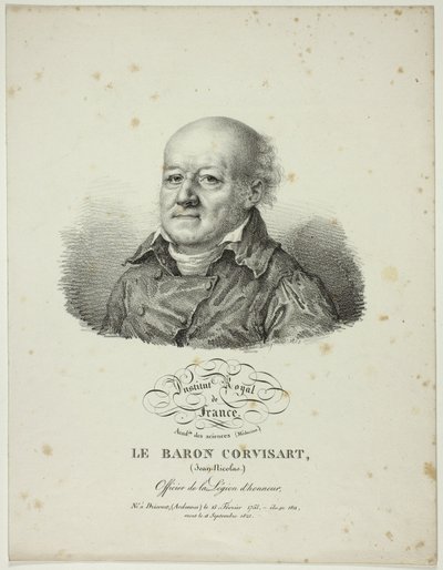Retrato de Jean-Nicolas, barón de Corvisart de Jules Boilly