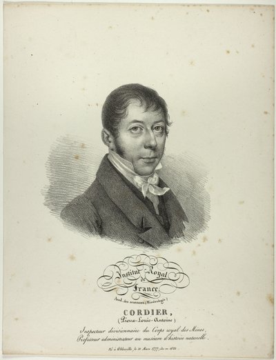 Retrato de Pierre-Louis-Antoine Cordier de Jules Boilly