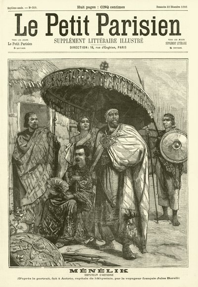 Menelik, Emperador de Abisinia de Jules Borelli
