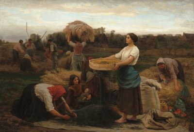 La colza (cosecha de colza) de Jules Breton