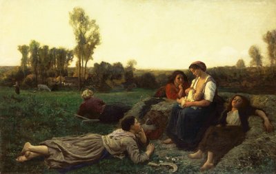 Los segadores en reposo de Jules Breton