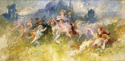 Una fiesta campestre de Jules Cheret