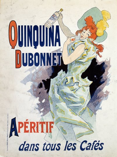 Cartel publicitario para el Quinquina Dubonnet - por Jules Chéret de Jules Cheret