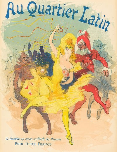En el Barrio Latino, 1894 de Jules Cheret
