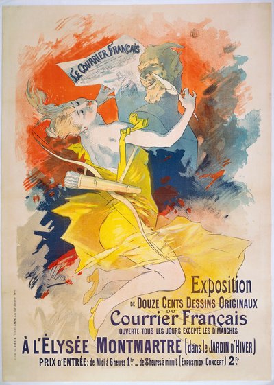 Exposición Le Courrier Francais, c.1895 de Jules Cheret