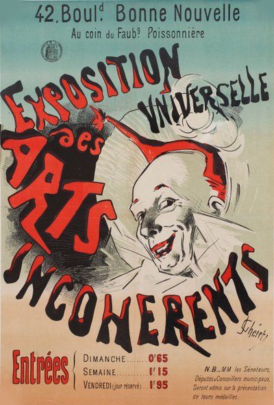 Exposición Universal de las Artes incoherentes, 1889 de Jules Cheret