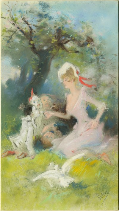 Die Clowns füttern de Jules Cheret