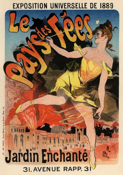 Póster de Le Pays des Fées, 1889 de Jules Cheret