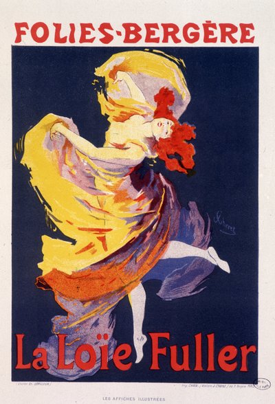 Loie Fuller en Folies Bergère - por Jules Chéret, c. 1890 de Jules Cheret