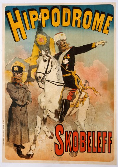 Póster publicitario de "Skobeleff" en el Hipódromo, 1895 de Jules Cheret