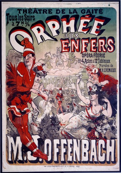 Cartel para la opereta 