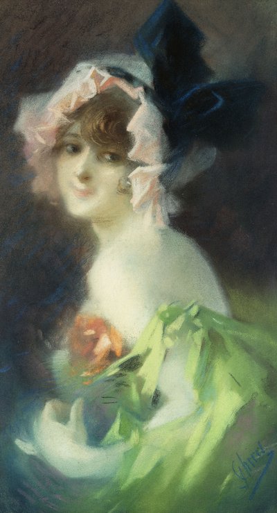 Mujer con guantes; Femme aux Gants de Jules Cheret