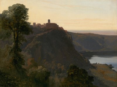 Vista del Lago Nemi de Jules Coignet