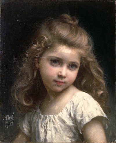 Retrato de una Niña, 1902 de Jules Cyrille Cave
