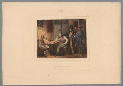 Tres amigos piden a un estudiante que salga con ellos
Étude (25 ans) (título en el objeto)
Virtudes y vicios (título de la serie)
Vice et Vertu, álbum moral (...) (título de la serie) de Jules  David