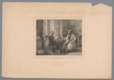 Filántropo en conversación con un sacerdote Filantropía (50 ans) (título sobre objeto) Virtudes y vicios (título de la serie) Vice et Vertu, moraleja del álbum (...) (título de la serie) de Jules  David