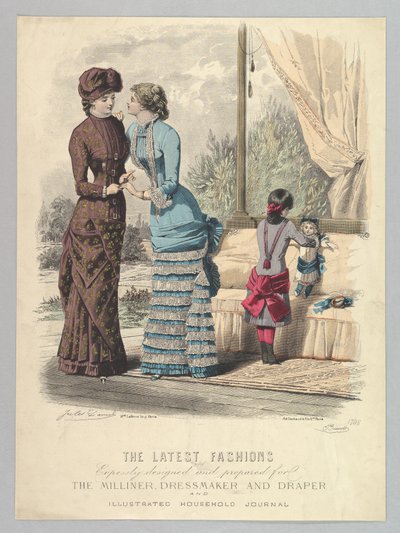 Las últimas modas diseñadas y preparadas expresamente para la modista, 1880-82 de Jules David