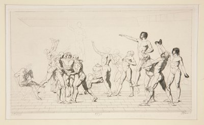 La pintura del juramento de la cancha de tenis de Jules David