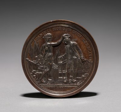 Medalla: Daniel Morgan anverso de Jules Dupré