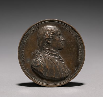 Medalla: John Paul Jones anverso de Jules Dupré