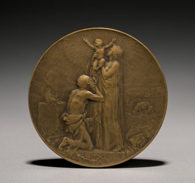 Anverso de la medalla, 1800s de Jules Dupré