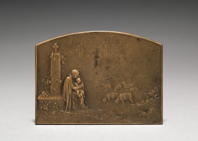 Reverso del medallón de Jules Dupré