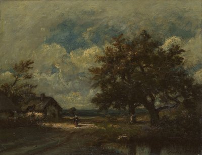 La Cabaña junto al Camino, Cielo Tormentoso de Jules Dupré