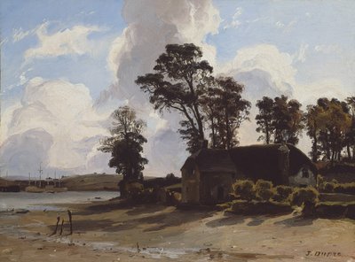 La Granja del Estuario, 1830-35 de Jules Dupré
