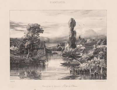Vista tomada en Alençon de Jules Dupré