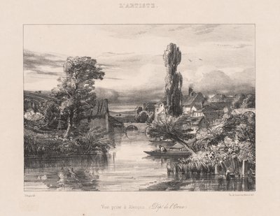 Vista tomada en Alençon, 1839 de Jules Dupré