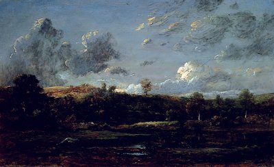 En las Landas, c.1841 (óleo sobre lienzo) de Jules Dupré