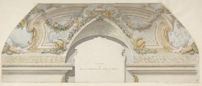 Diseño para el Hôtel de Trevise, París, segunda mitad del siglo XIX de Jules Edmond Charles Lachaise and Eugène Pierre Gourdet