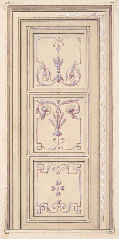 Diseño para un techo, segunda mitad del siglo XIX. Creadores: Jules-Edmond-Charles Lachaise, Eugène-Pierre Gourdet de Jules Edmond Charles Lachaise and Eugène Pierre Gourdet