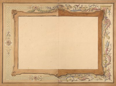 Diseño para un techo, segunda mitad del siglo XIX de Jules Edmond Charles Lachaise and Eugène Pierre Gourdet