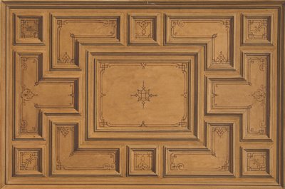 Diseño para un techo decorado, 1840-97. Creadores: Jules-Edmond-Charles Lachaise, Eugène-Pierre Gourdet de Jules Edmond Charles Lachaise and Eugène Pierre Gourdet