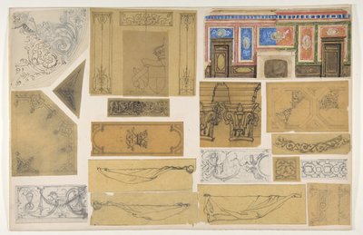 Diecinueve diseños para la decoración pintada de interiores de Jules Edmond Charles Lachaise and Eugène Pierre Gourdet