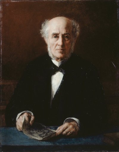 Retrato del escritor Étienne Arago de Jules Emmanuel Valadon
