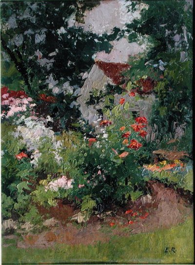 El estudio en Romeny, casa y jardín (comedor) de Jules Ernest Renoux