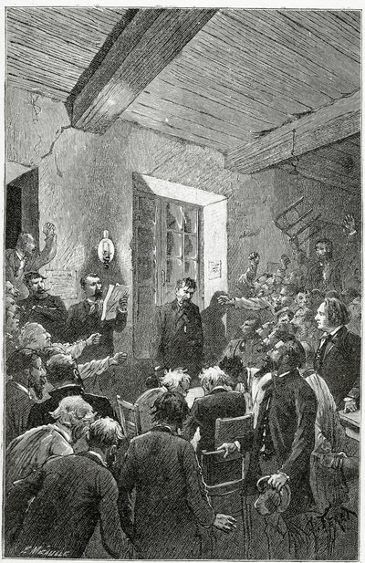 L’Espion Hubert - ilustración de Choses vues, siglo XIX de Jules Ferat