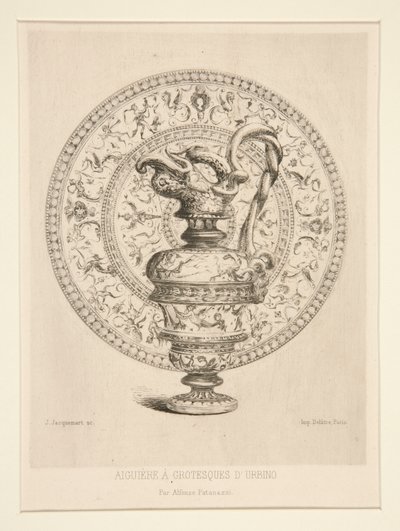 Ewer con Grotescos d de Jules Ferdinand Jacquemart