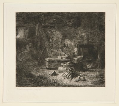 Interior de una cocina holandesa de Jules Ferdinand Jacquemart
