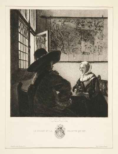 El soldado y la niña que ríe de Jules Ferdinand Jacquemart
